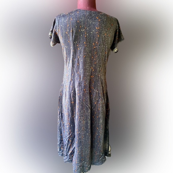 Vintage silver shimmery sheath midi dress - Picture 4 of 7
